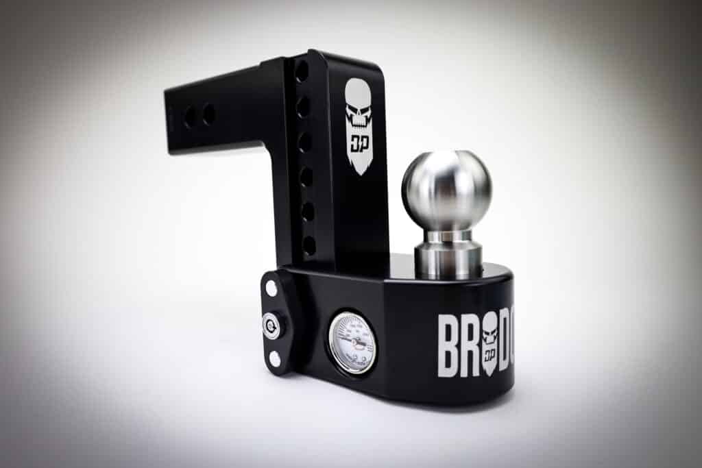 Brodozer logo on weigh safe drop hitch