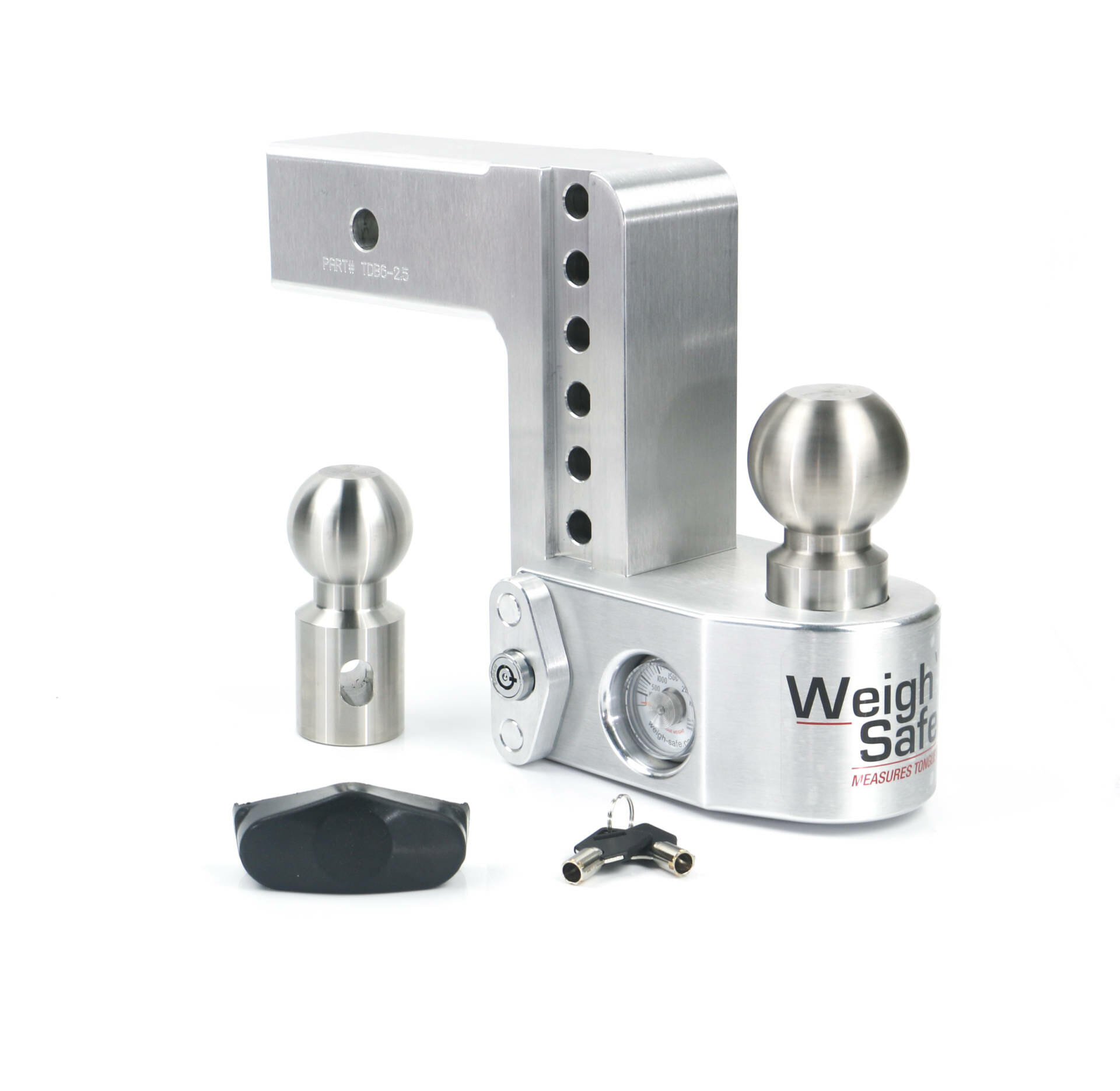 Weigh Safe 6 Drop Hitch with 3 Shank Keyed Alike