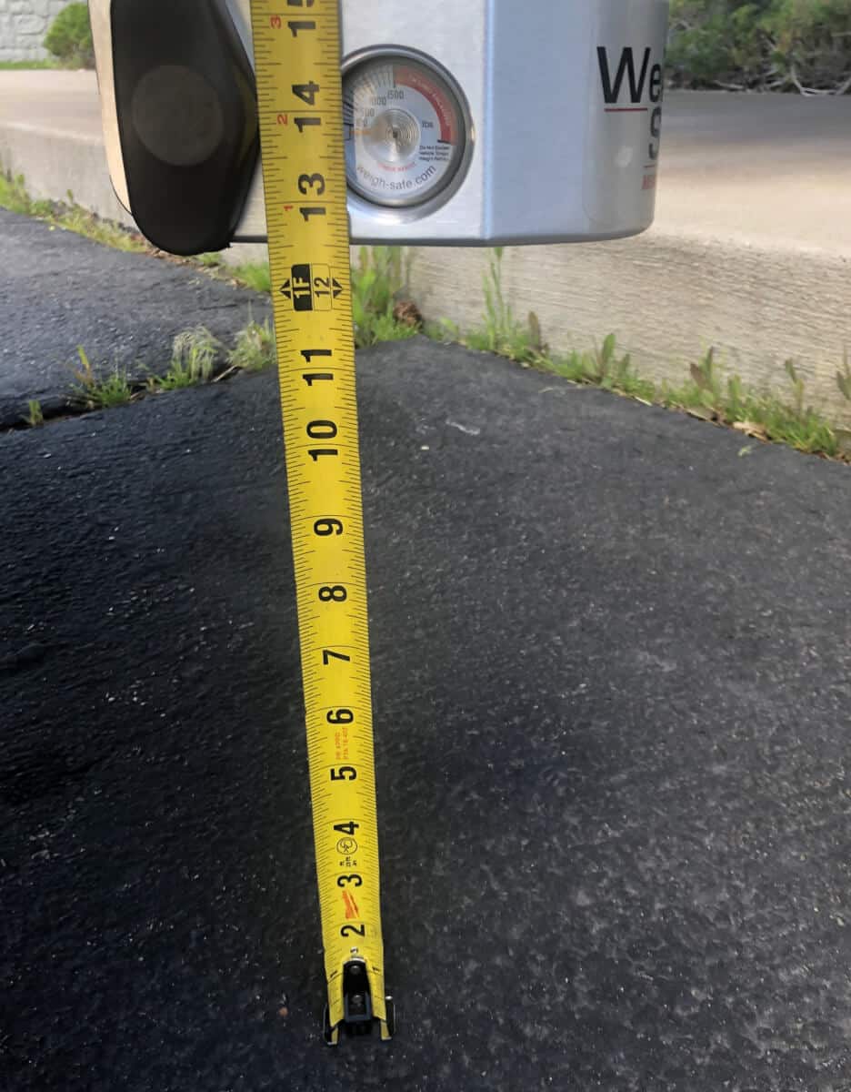 size of trailer hitch