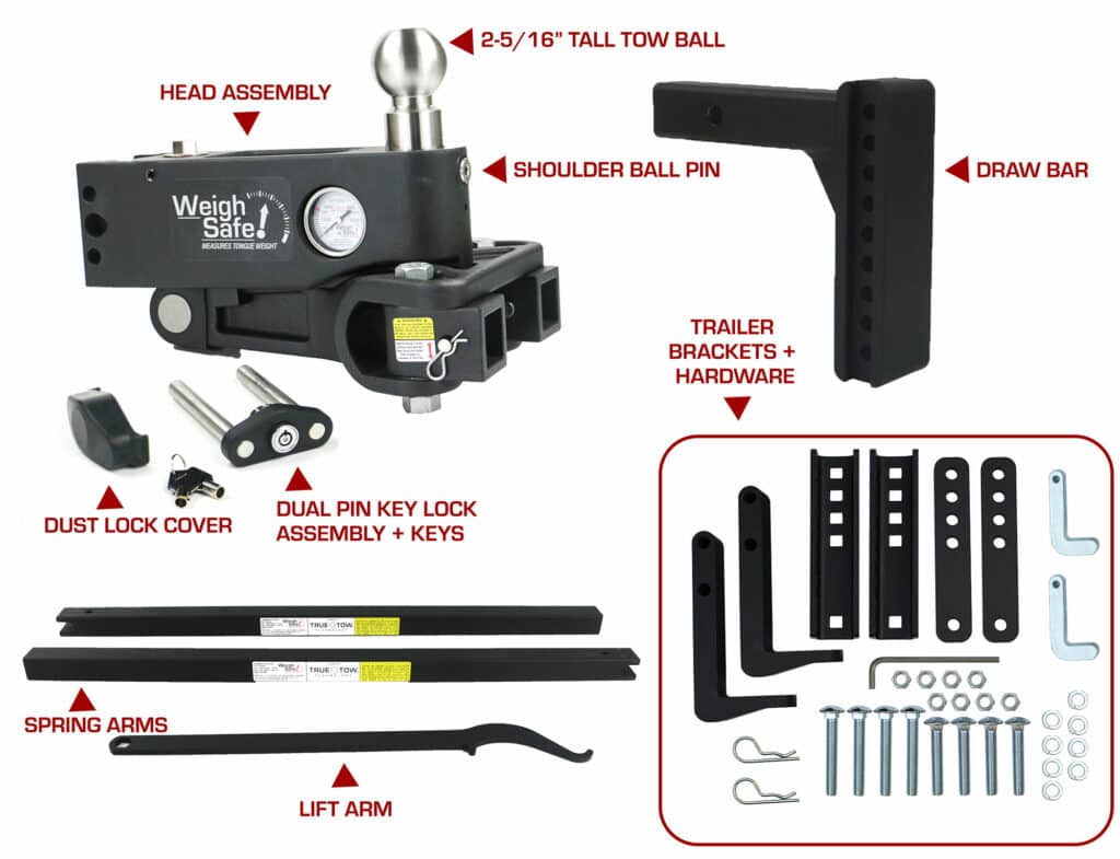 True Tow Heavyweight – Weight Distribution Hitch parts