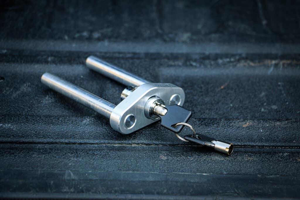 dual pin key lock - Weigh Safe locking accessories