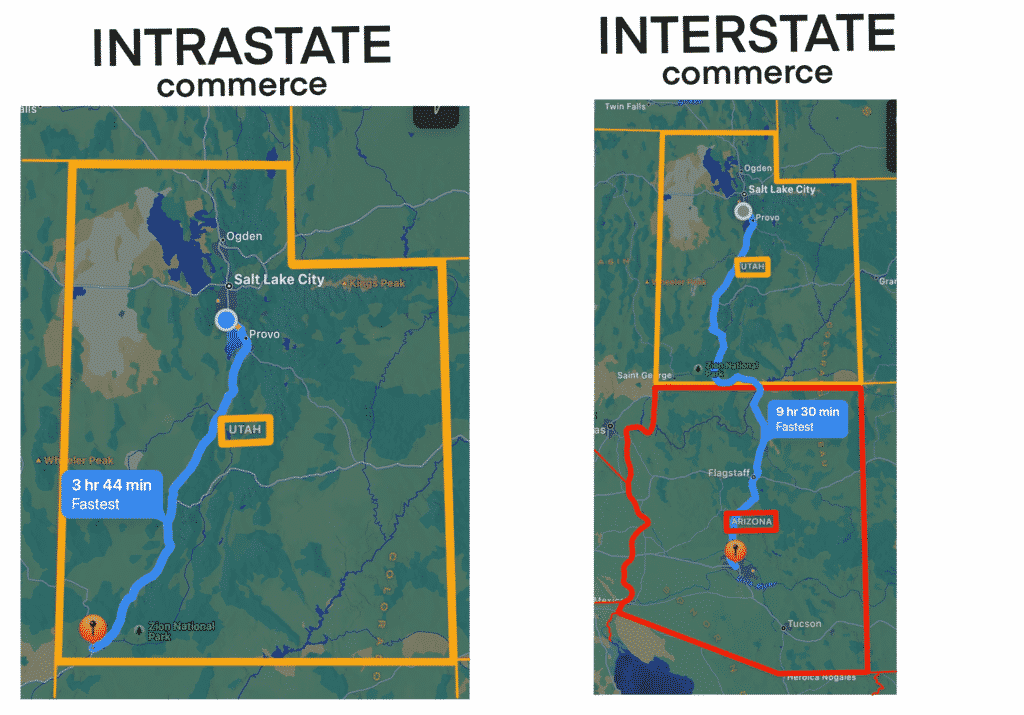 intrastate and interstate towing laws