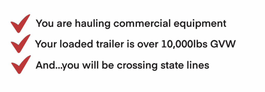 commercial trailer towing laws