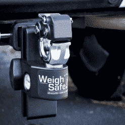 weigh safe pintle hitch attached to truck