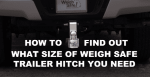 how to find out what hitch size you need - measuring trailer shank size - weigh safe